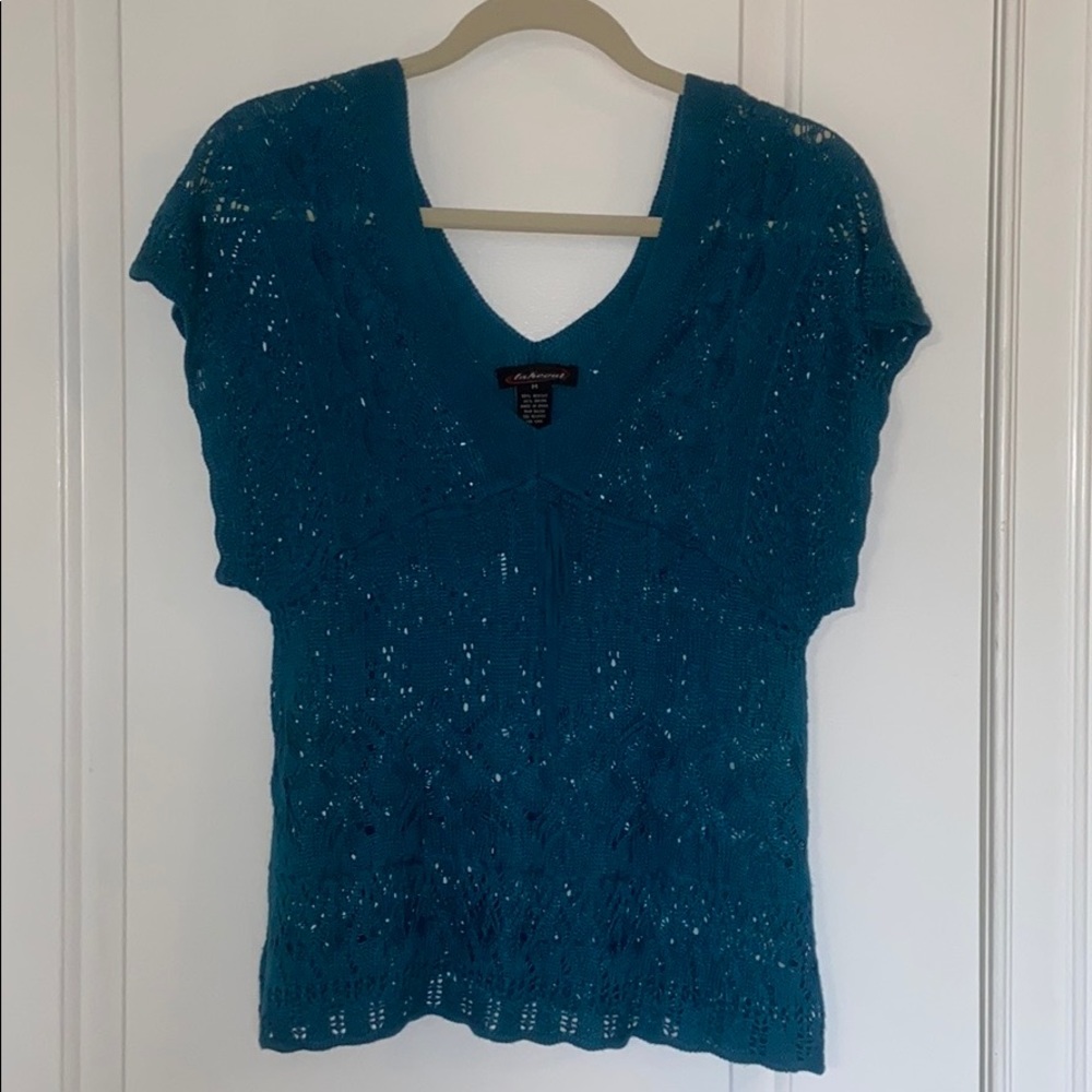 Teal Sweater Tank Sz M